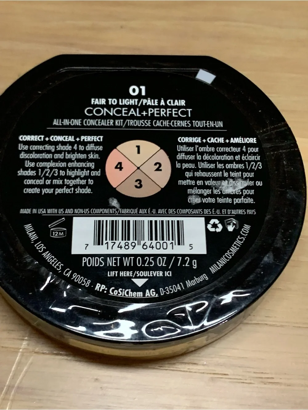 DISCONTINUED Milani Conceal + Perfect All-In-One Kit 01 Fair to Light NIB